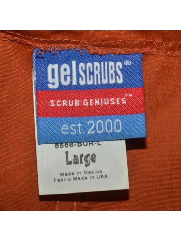 GelScrubs Texas Longhorns Scrub Pants Large Burnt Orange UT Medical Drawstring - Image 8