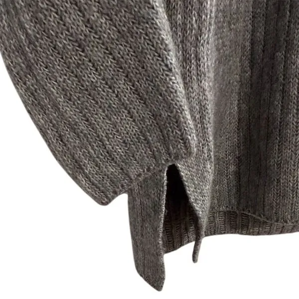 Elizabeth and James Women's Gray Ribbed Turtleneck‎ Sweater Size M - Image 6