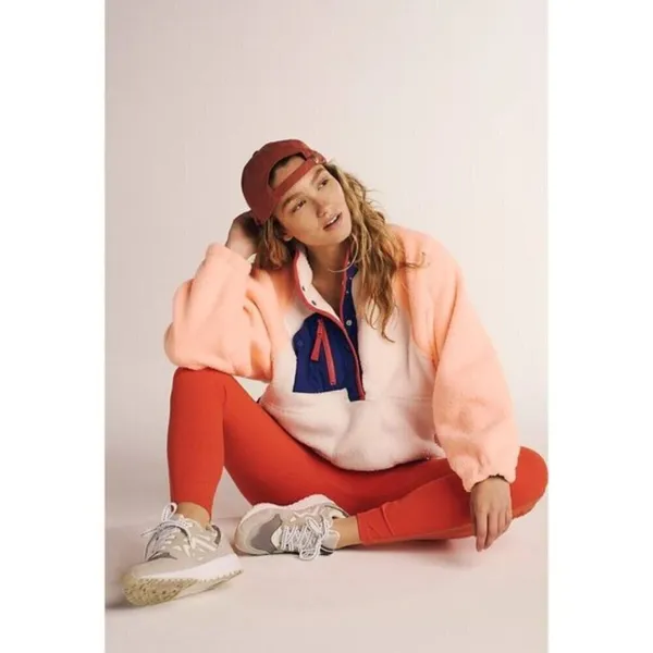 FREE PEOPLE Hit The Slopes Colorblock Pullover Sport Canvas Combo Size X-Small - Image 12