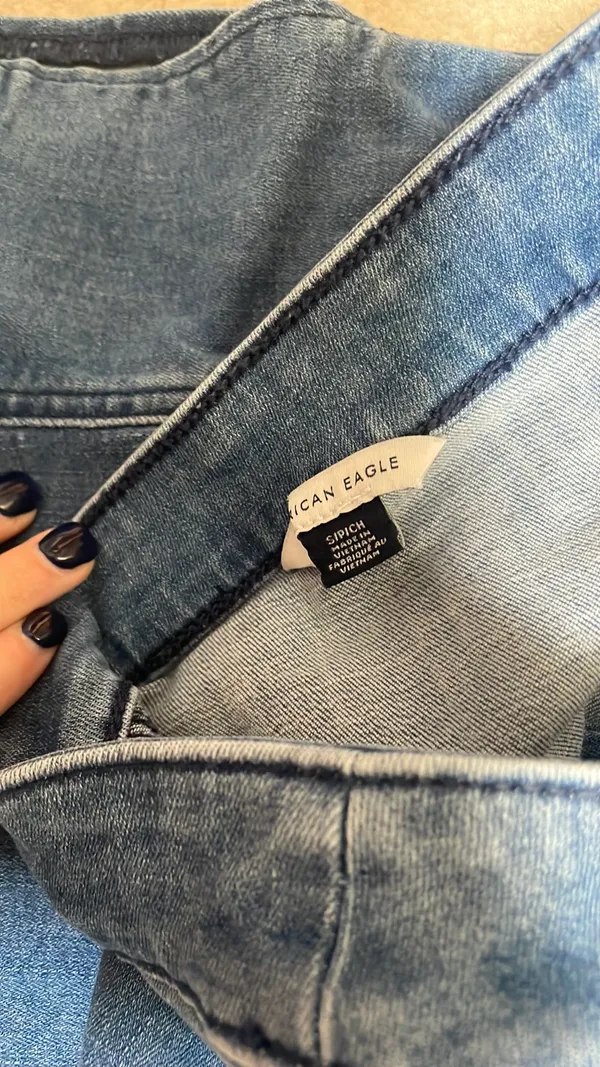 American Eagle Outfitters Jean tube top - Image 4