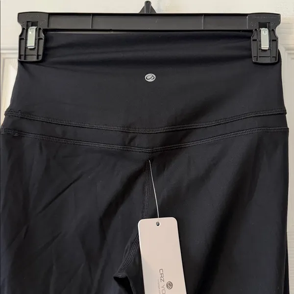 CRZ YOGA Black Leggings size XS brand new inseam 28”waist 22” elastic - Image 5