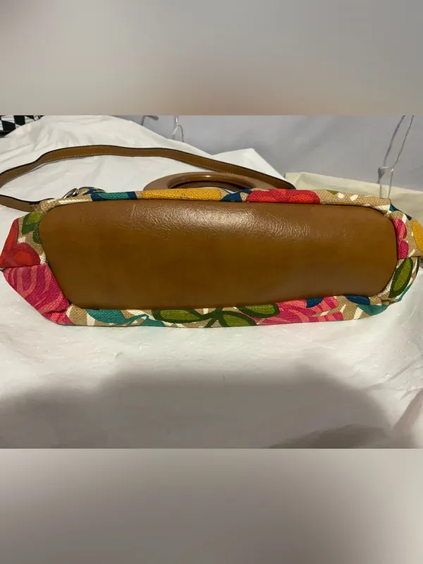Floral Canvas Tote Bag in Multicolor - Image 3