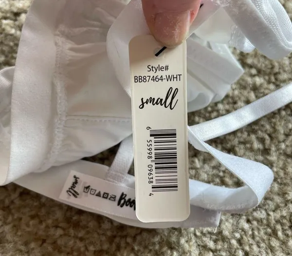 BootayBag NWT White Mesh Bralette - Image 5