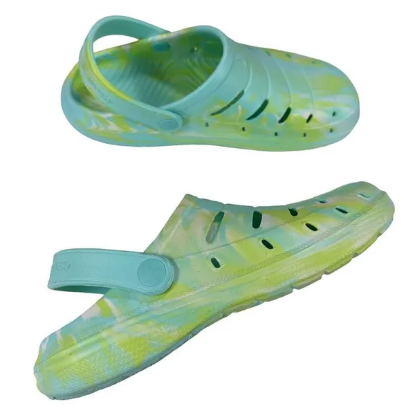 Rugged Shark Tie-die Green EVA Clogs Women’s Size 8 - Image 8