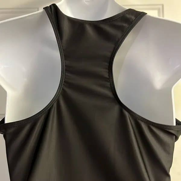 SHEIN Black One Piece Plunging Neckline with Tie and Razorback Swimsuit- Large - Image 11