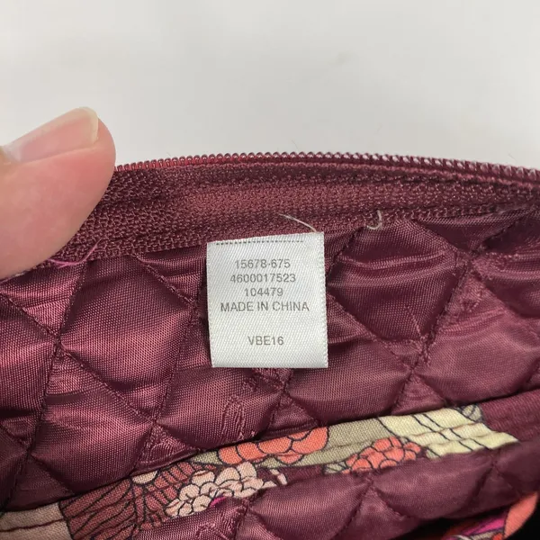 Vera Bradley Crossbody Bag Womens One Size Pink‎ Orange Floral Quilted Purse - Image 7