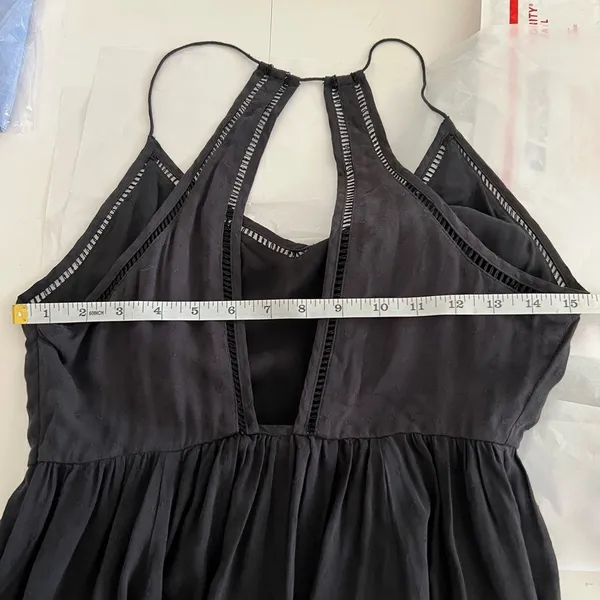 Urban Outfitters Cooperative Black Midi Flowy Dress Size 2 - Image 13