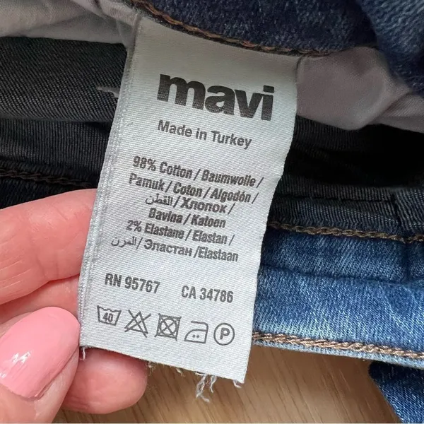 Mavi Jeans Alexa Mid Rise Skinny Womens Size 30 Stretch Denim - Image 10