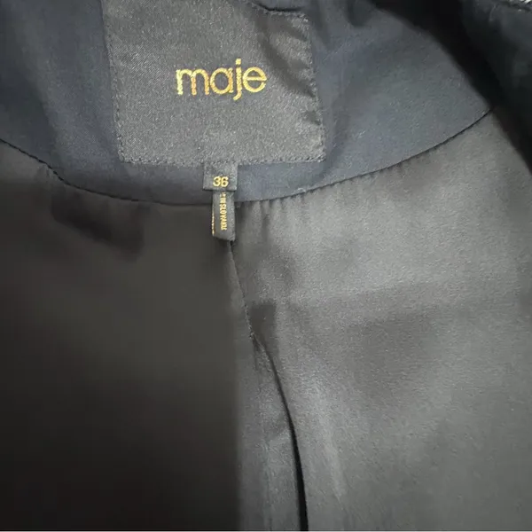 Maje Elegant Tweed Jacket Size S - Image 7