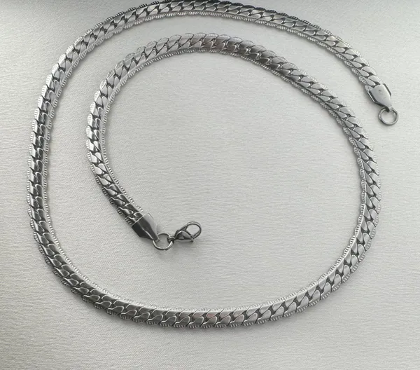 Snake Chain Link Chain Necklace for Men Women Streetwear Unisex Style - Image 5