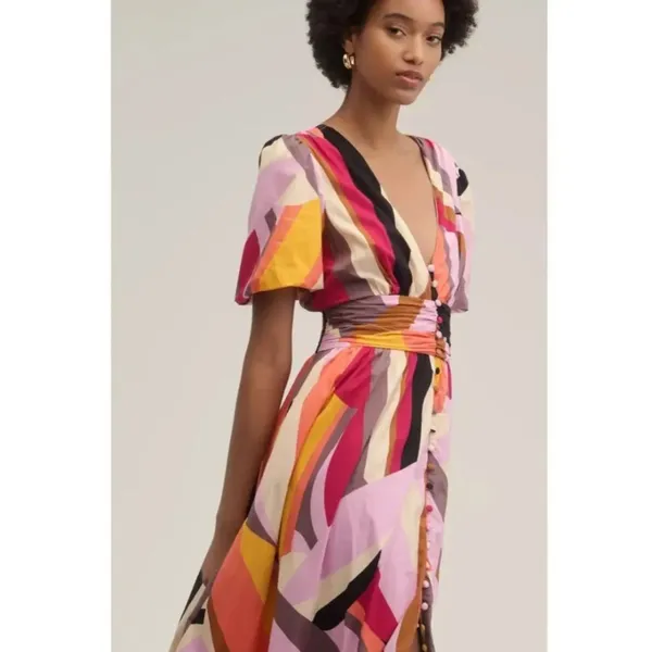 Anthropologie Katerina Button-Front Dress - Image 3