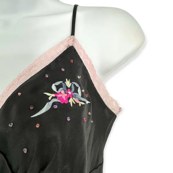 Victoria's Secret | Small | Open Tie Front Sexy Satin/Lace Embroidered Lingerie - Image 4
