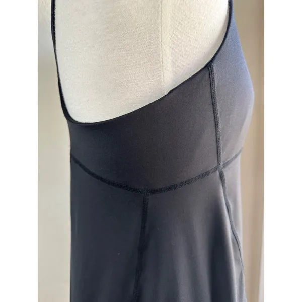 Gap Fit Ruched Tank Top Black Hiking Workout Sports Bra Racerback Drawstring Sz S - Image 7