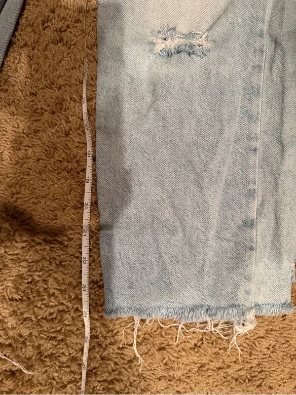 We The‎ Free Light Blue Distressed Straight Leg Jeans - Image 4