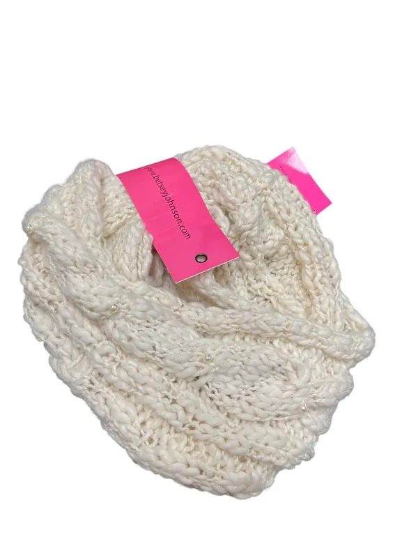 Betsey Johnson womens white cream beaded neck scarf One Size SKU 10-648 - Image 8
