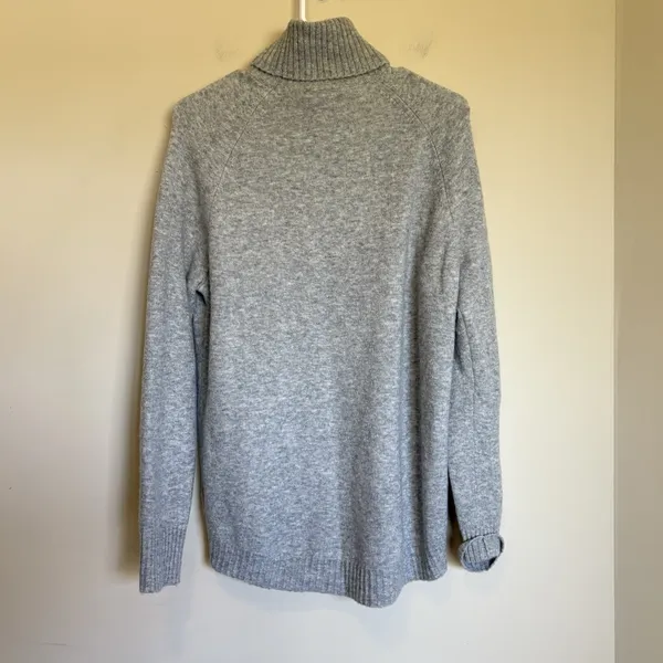 J. Crew Turtleneck Sweater in Supersoft Yarn‎ Size Small Gray Wool Alpaca AF023 - Image 7