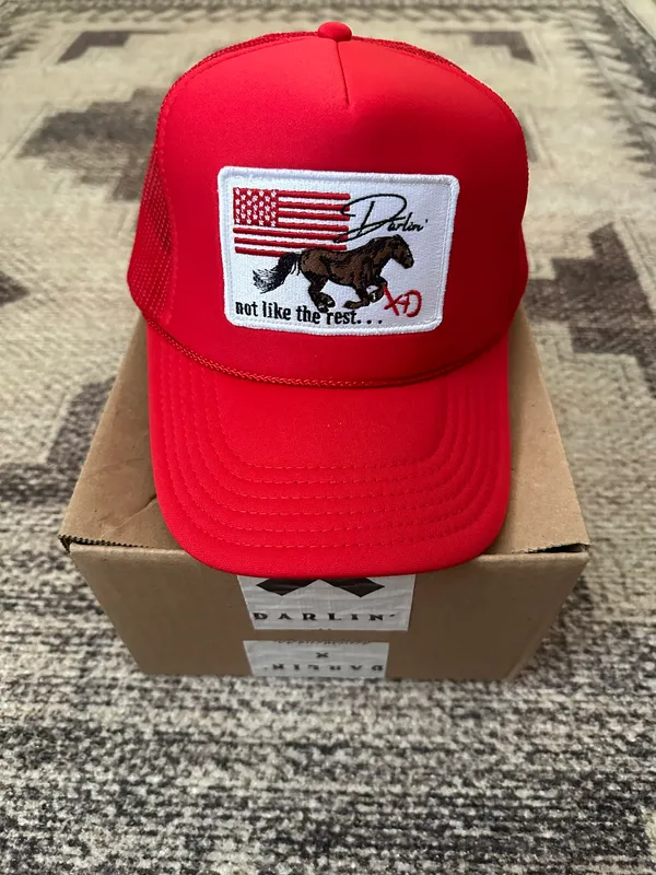 Darlin’ Trucker Hat Red - Image 4