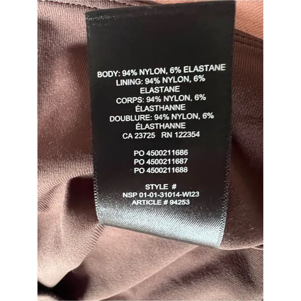Aritzia Babaton Contour Crew Cropped Longsleeve Brown Size XS - Image 7