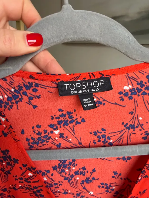 Topshop Blouse Cropped - Image 2