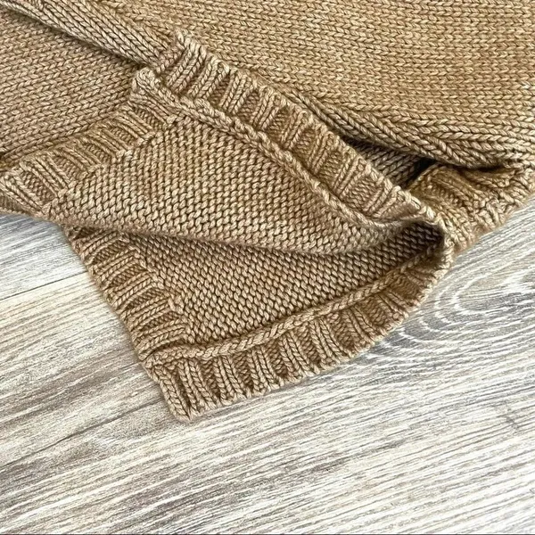 Escada cashmere/silk tan turtleneck sweater - Image 13