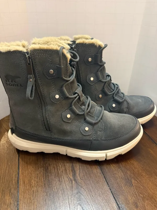SOREL EXPLORER II JOAN Women’s 10 FAUX FUR WATERPROOF BOOTS WOMEN'S - Image 2