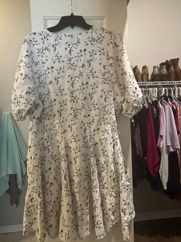 Women's Bell Elbow Sleeve Mini A-Line Dress - Universal Thread™ White Floral - Image 4