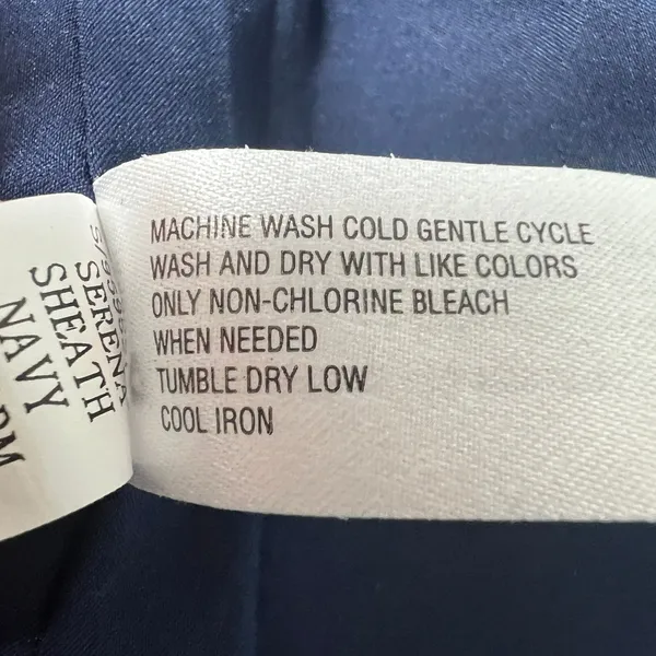 Gap Women's Sleeveless Navy Blue Midi Dress Size 10 Office Career Cocktail Party - Image 10