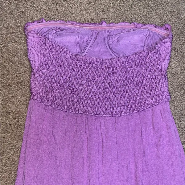 Free People FP One Adella Corset Maxi‎ Dress Beauty Berry Small - Image 7