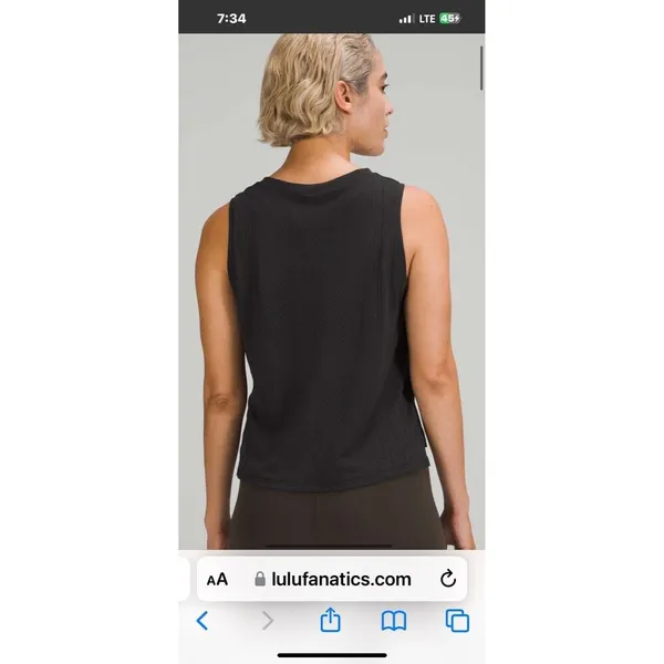 Lululemon Train to Be Tank Top Black / Black Size Medium - Image 6