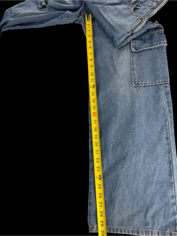 wild fable Strapless Denim Cargo Jumpsuit in Blue - Image 8