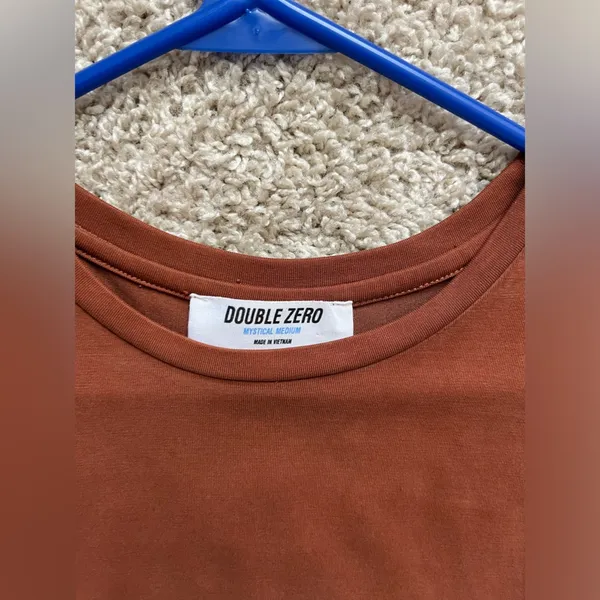 Double Zero Burnt orange sleeveless tshirt dress - Image 2