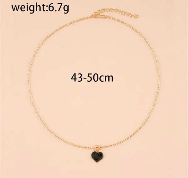 Gold Necklace for Women, 14K Gold Plated Cubic Zirconia Heart Necklace | Cute Dainty Love Pendant Necklaces for Women Dainty Gold Necklace Gifts for Her stainless steel - Image 2