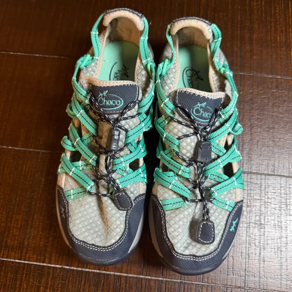 Chacos Outcross Evo 1 Womens 7 Water Hiking Shoes Gray Teal J105368 Gorpcorp - Image 3