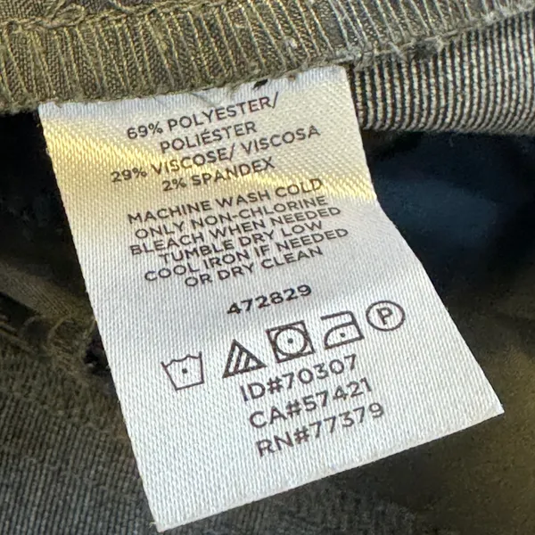 Ann‎ Taylor Factory Petite Gray Straight Leg Dress Pants Trousers 6P Charcoal - Image 7