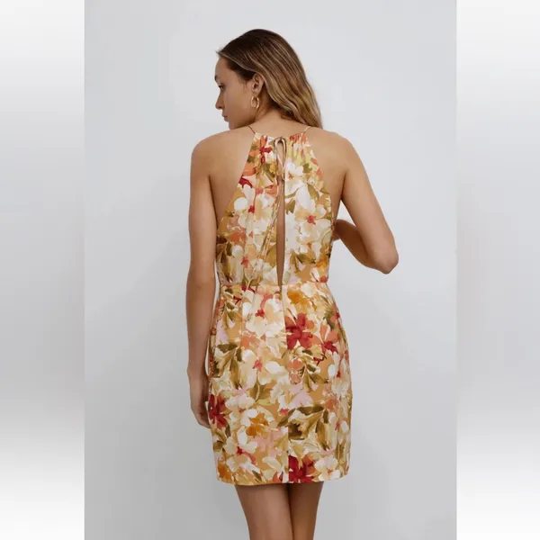 Significant Other Chiara Dress - Watercolor Floral Open‎ Back Dress Size 10 - Image 2