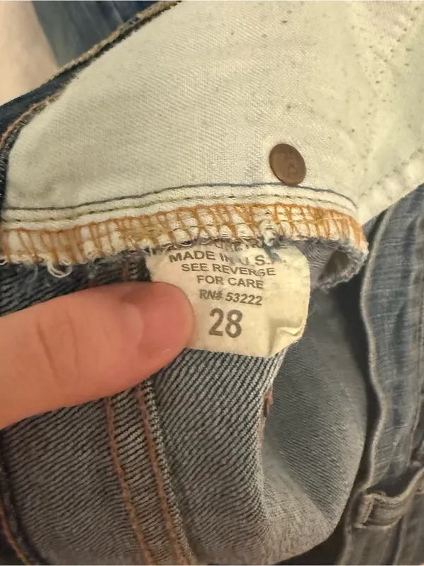Vintage David Kahn Heidi Low Rise Flare Jeans Blue Size 28 - Image 4