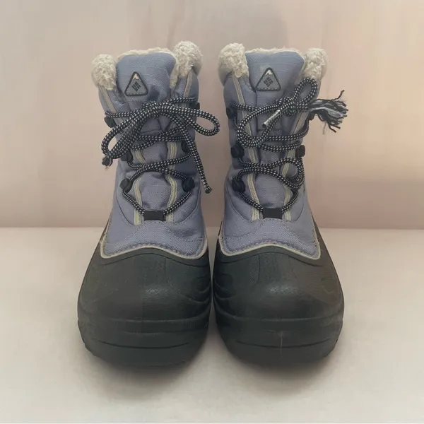 Columbia Cascadian Trinity Winter Snow Boots Womens 7 Blue Insulated Waterproof - Image 4