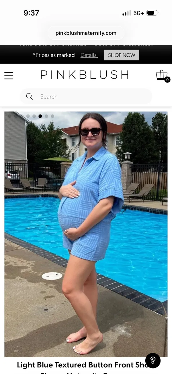 Pinkblush maternity romper  - Image 6