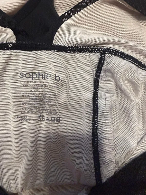 SOPHIE B Black Lace Moderate Control Thong Bodysuit Shapewear Womens Size Small - Image 5