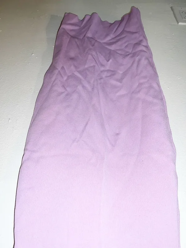 Super Down midi lavender purple ribbed tank top fitted bodycon summer dress - Image 3