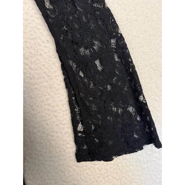Altar'd State Dress Women M Black Lace Whimsygoth Bell Sleeve Witchy Feminine Fairy Victorian - Image 4