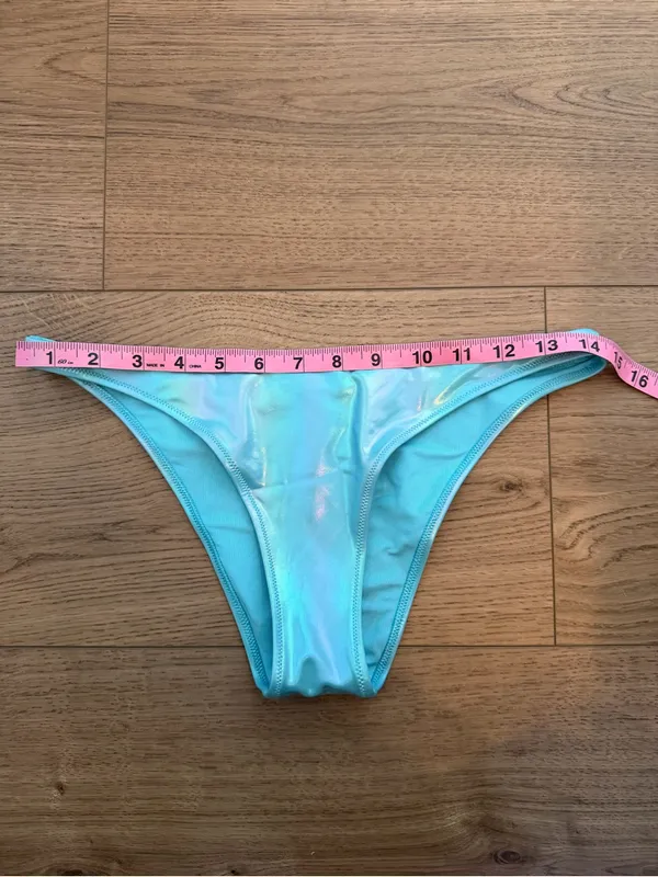 Aerie Metallic Low Rise Cheeky Bikini Bottoms S - Image 6