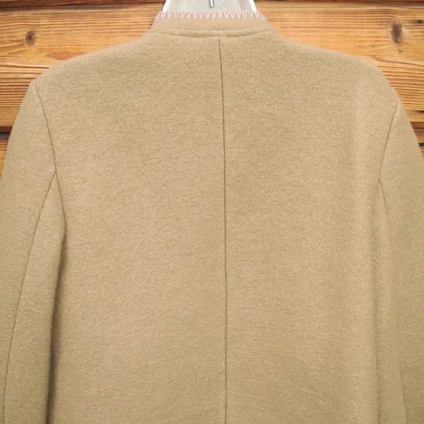 Tan Camel Wool Jacket Tan Size 8 - Image 7