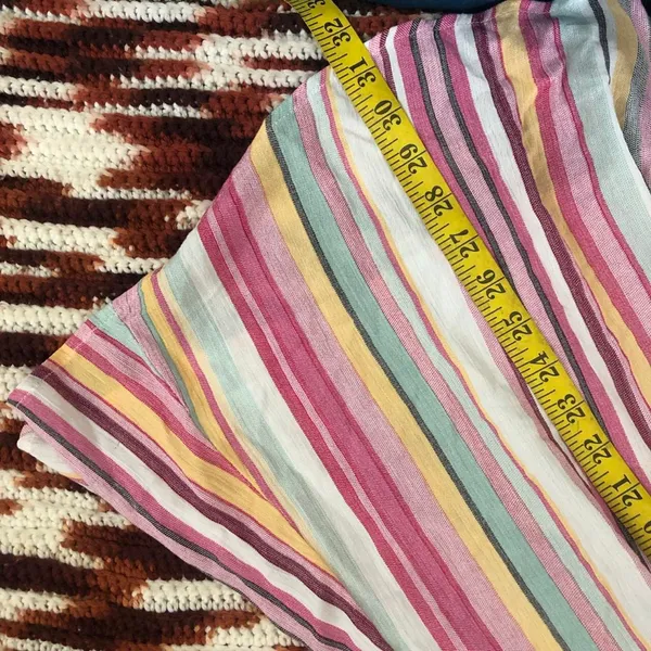 Savanna Jane Boho Hippie Indie embroidered bell flare sleeve tunic top blouse shirt floral multicolored colorful pink V-neck Size 1X-measurement in pics - Image 7