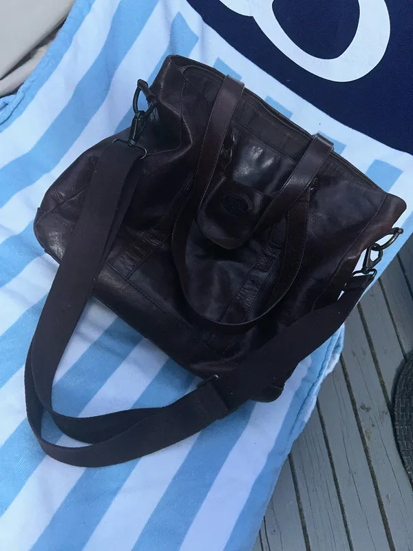 Fossil Leather Bag Shoulder Brown - Image 2
