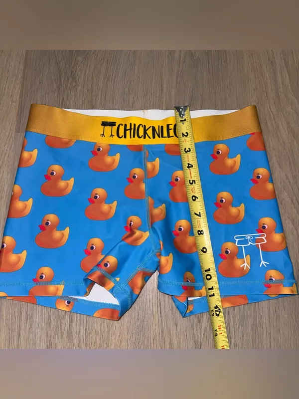 ChicknLegs Women’s Rubber Duck Pattern Athletic Shorts - Image 6