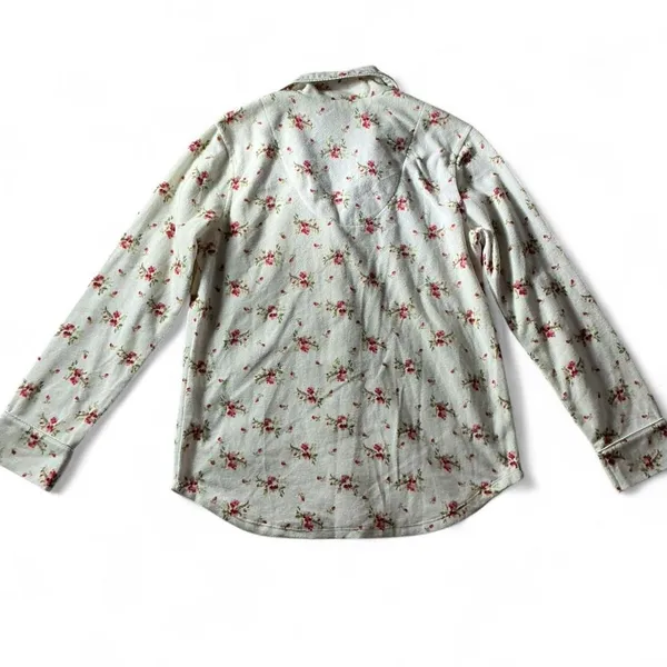 Lauren Ralph Lauren Floral‎ Pajama Top Long Sleeve Button Up Cottagecore - Image 2