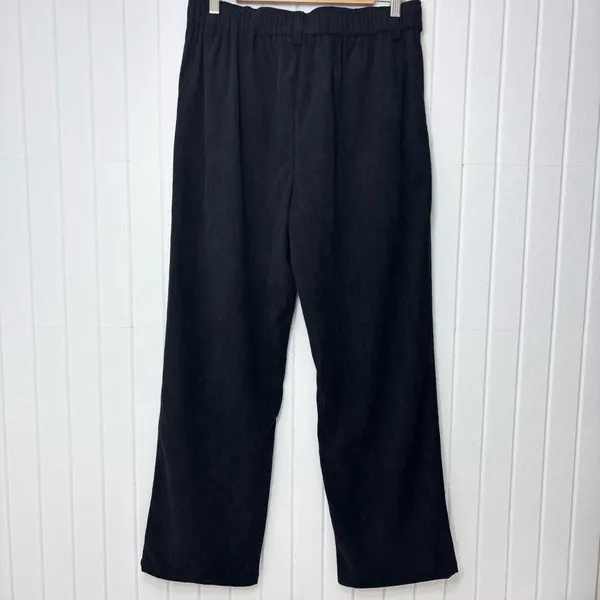 Halara High Waisted Zipper Pocket Classic Corduroy Casual Black Pants Size L‎ - Image 6