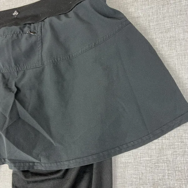 PrAna‎ Skort Womens M Black Athletic Pull On Pockets Built In Shorts Tagless - Image 11