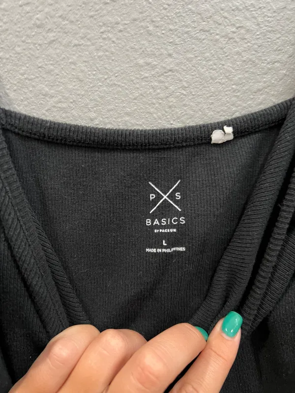 Black Pac Sun Crop Top - Image 2